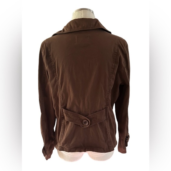 AMI Cotton Blend Brown Jacket Size XL - Picture 4 of 6